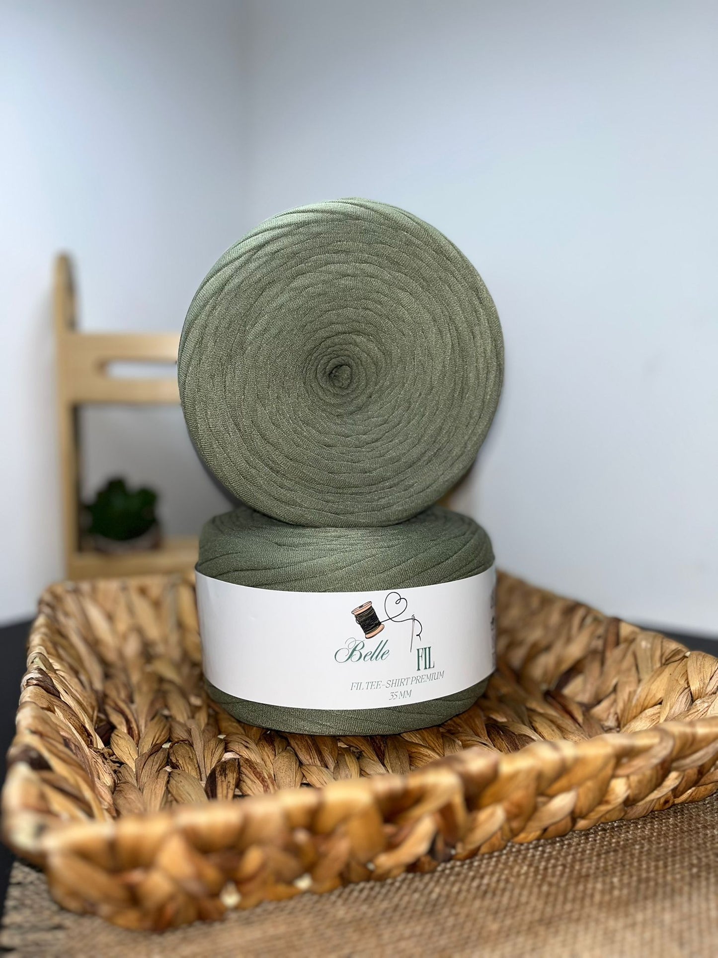 Fil T-shirt vert sauge