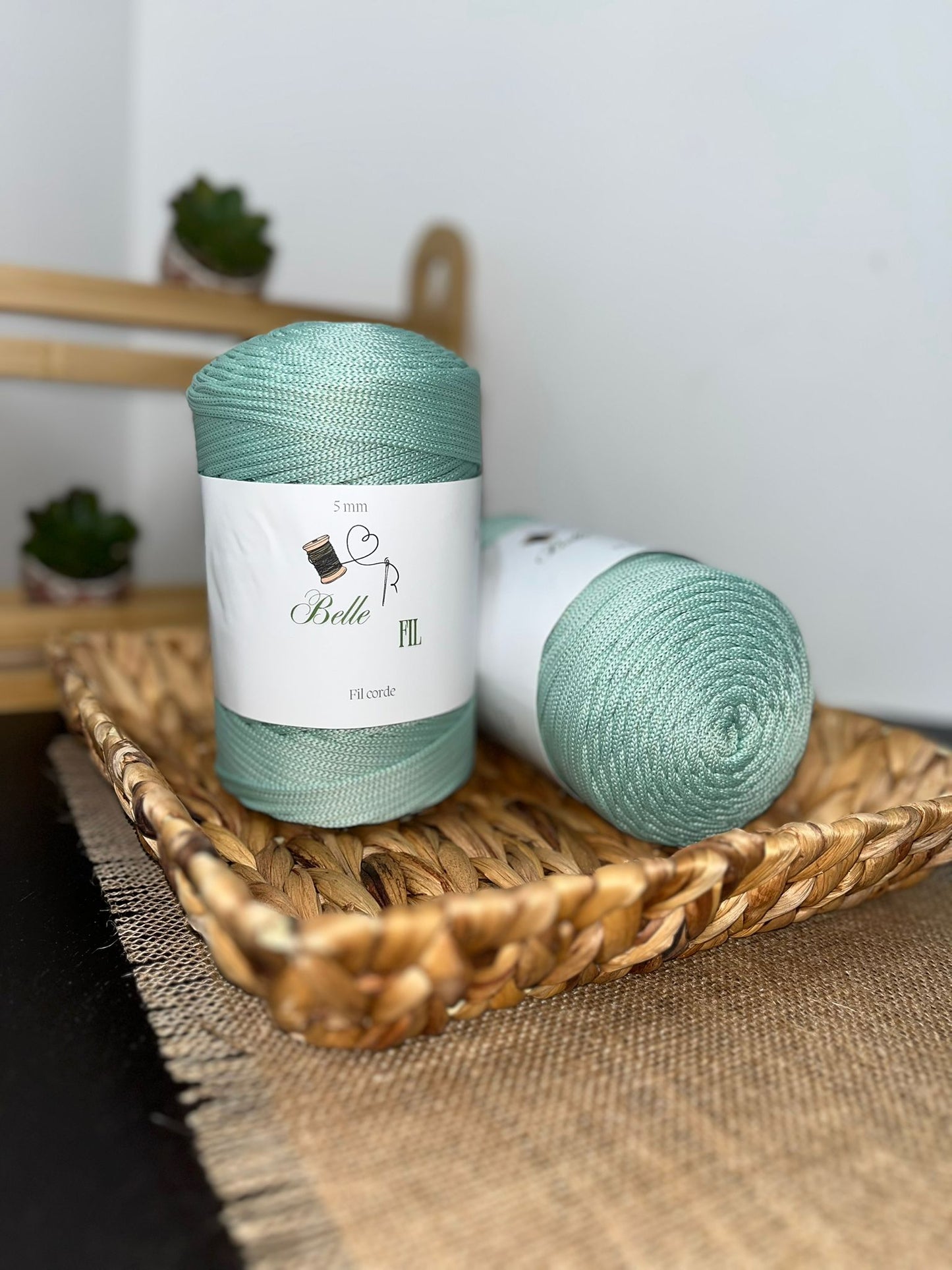 Fil corde vert menthe