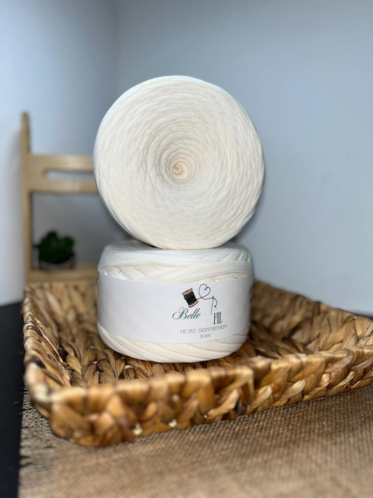 Fil T-shirt blanc cassé