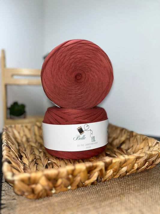 Fil T-shirt rouge brique