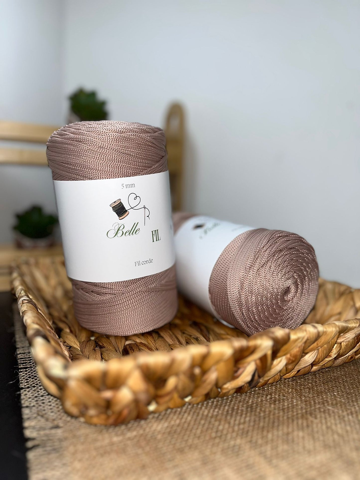 Fil corde Marron rosé